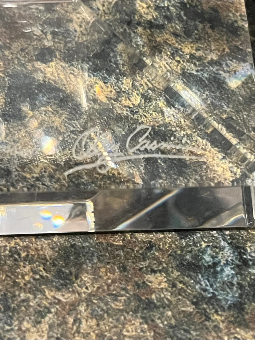 Oleg Cassini Clear Crystal Taper Candlestick Pair